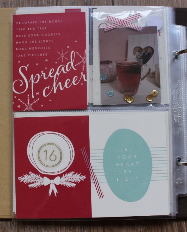 Project Life December Daily Stampin Up