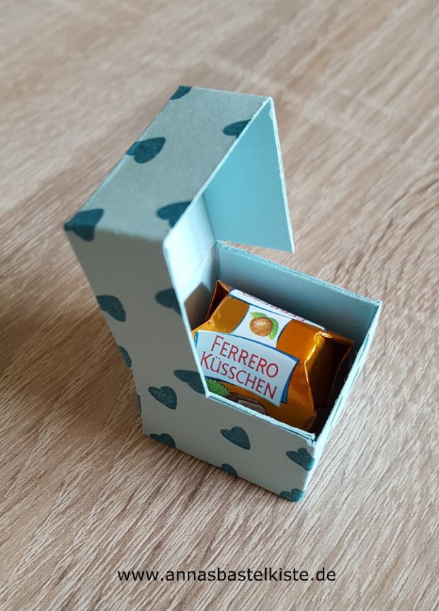 mini Ferrero Küsschen Schachtel mini Klappbox Gastgeschenk Stampin Up